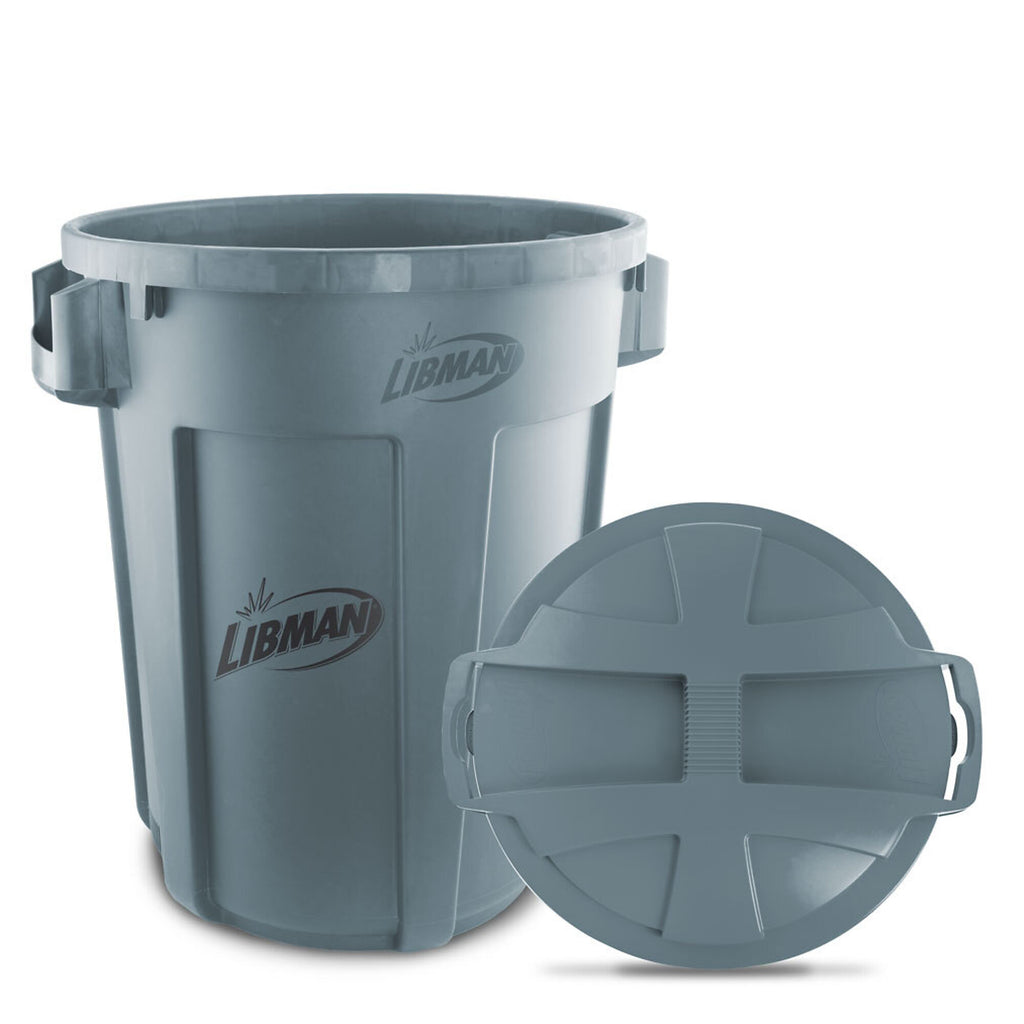 Libman 32-Gallon Commercial Trash Can Lid (Gray)
