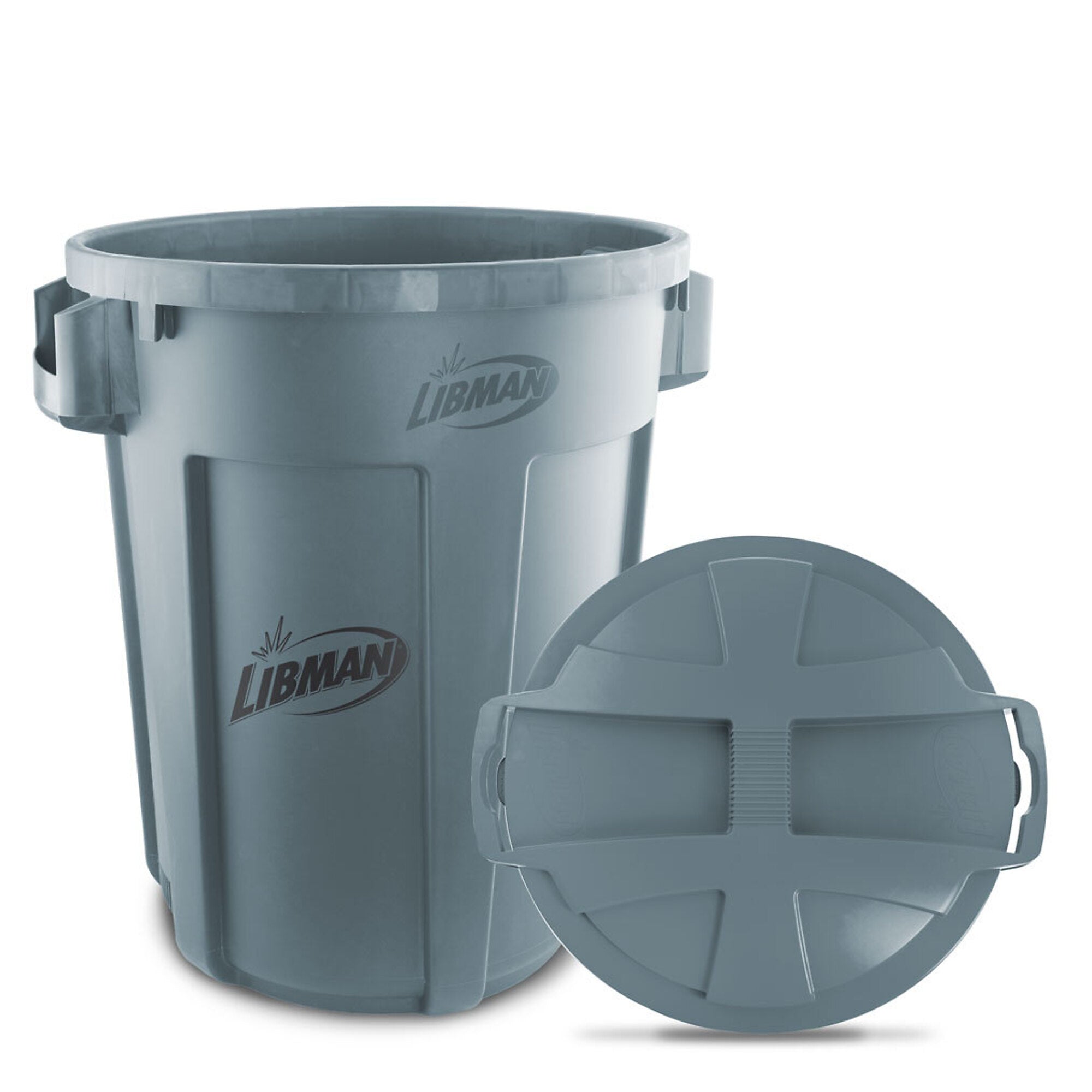 Libman 32-Gallon Commercial Trash Can Lid (Gray)