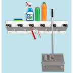 Ex-Cell Clincher 6-Position Wall-Mounted Mop & Broom Holder