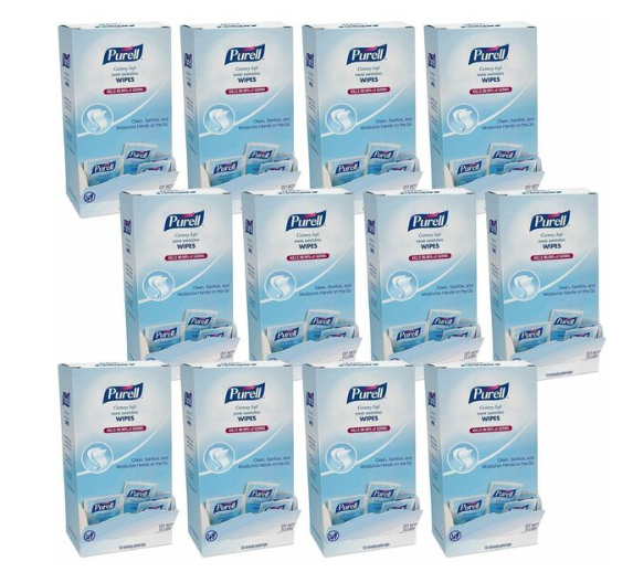 PURELL® Cottony Soft Sanitizing Wipes White - 120/Box - 12 / Carton