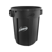 Libman 32-Gallon Commercial Trash Can Lid (Black)