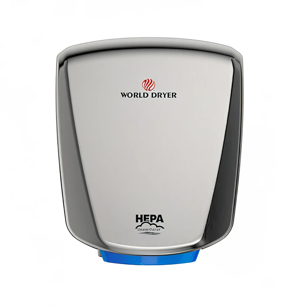 World Dryer HEPA Filtered VERDEdri Aluminum White Hand Dryer – Q-973A2