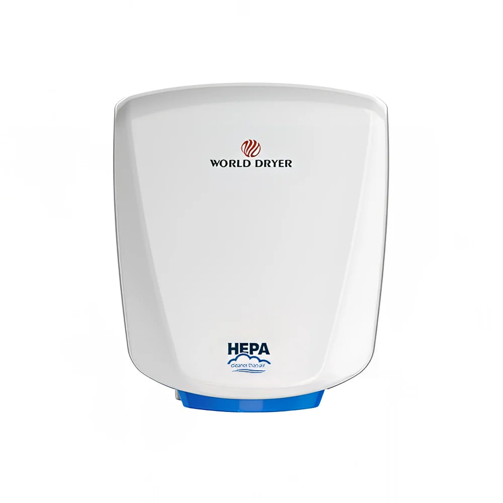 World Dryer HEPA Filtered VERDEdri Aluminum White Hand Dryer – Q-973A2